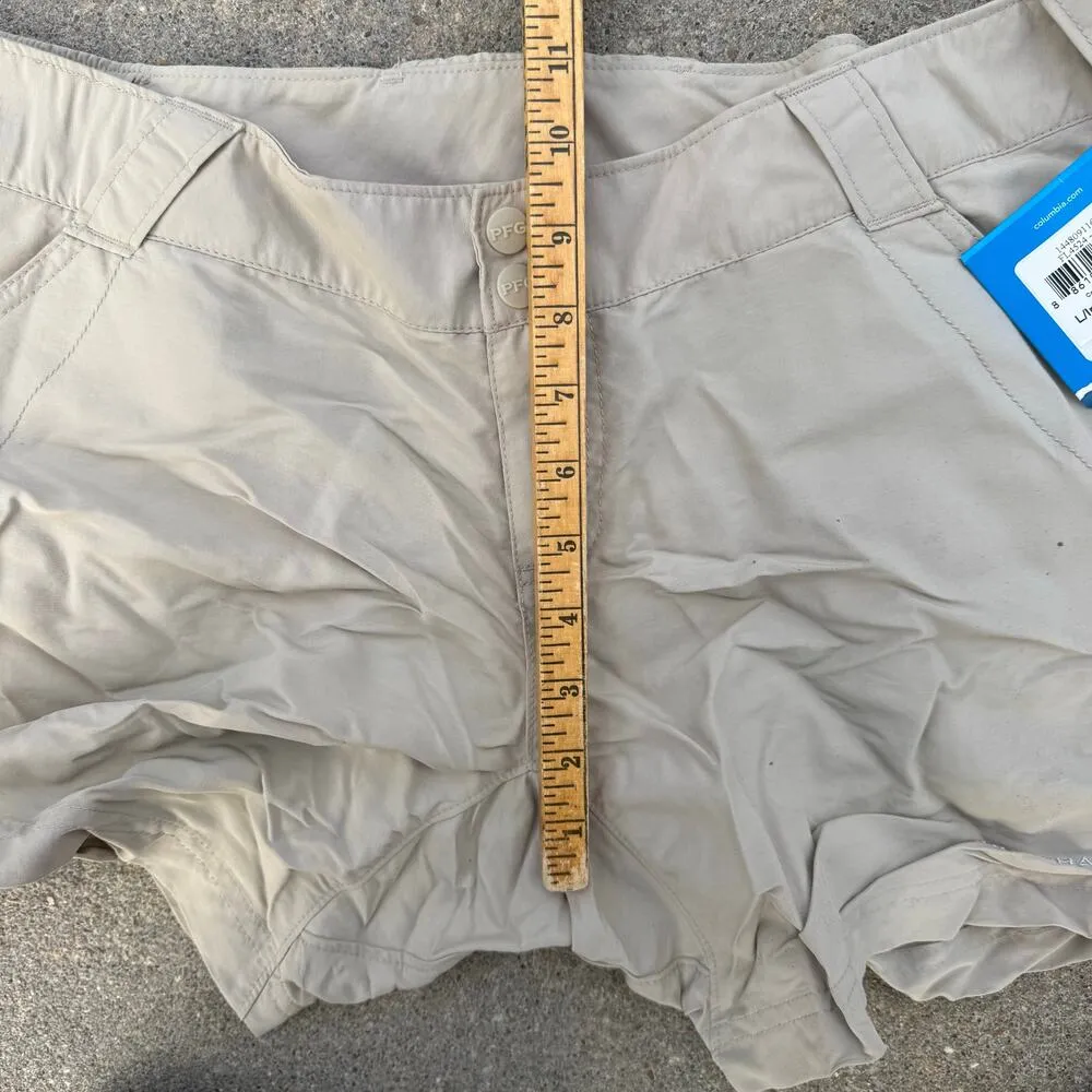 Columbia Coral Point II Shorts Beige Nylon Omnishade NWT 6" Inseam LARGE NWT - Image 7