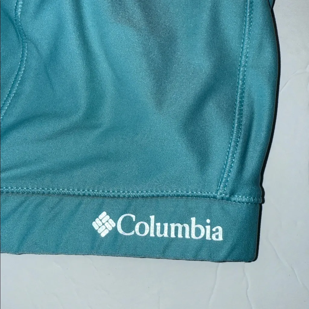 Columbia Women's Teal Sports Bra XXL pullover no pads workout gym racerback - Image 2