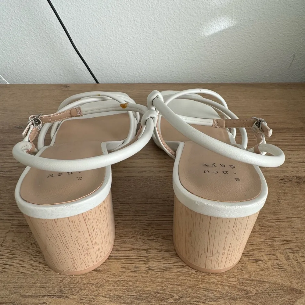 White Strappy Heels - Image 3