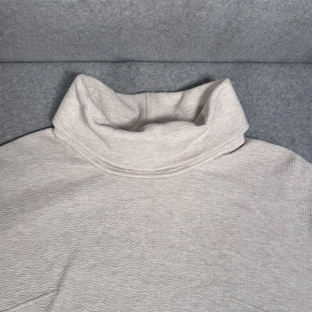 Lululemon Women's XS/S Ribbed Boxy Turtleneck Sweatshirt Cozy Cropped Size 12 - Image 4