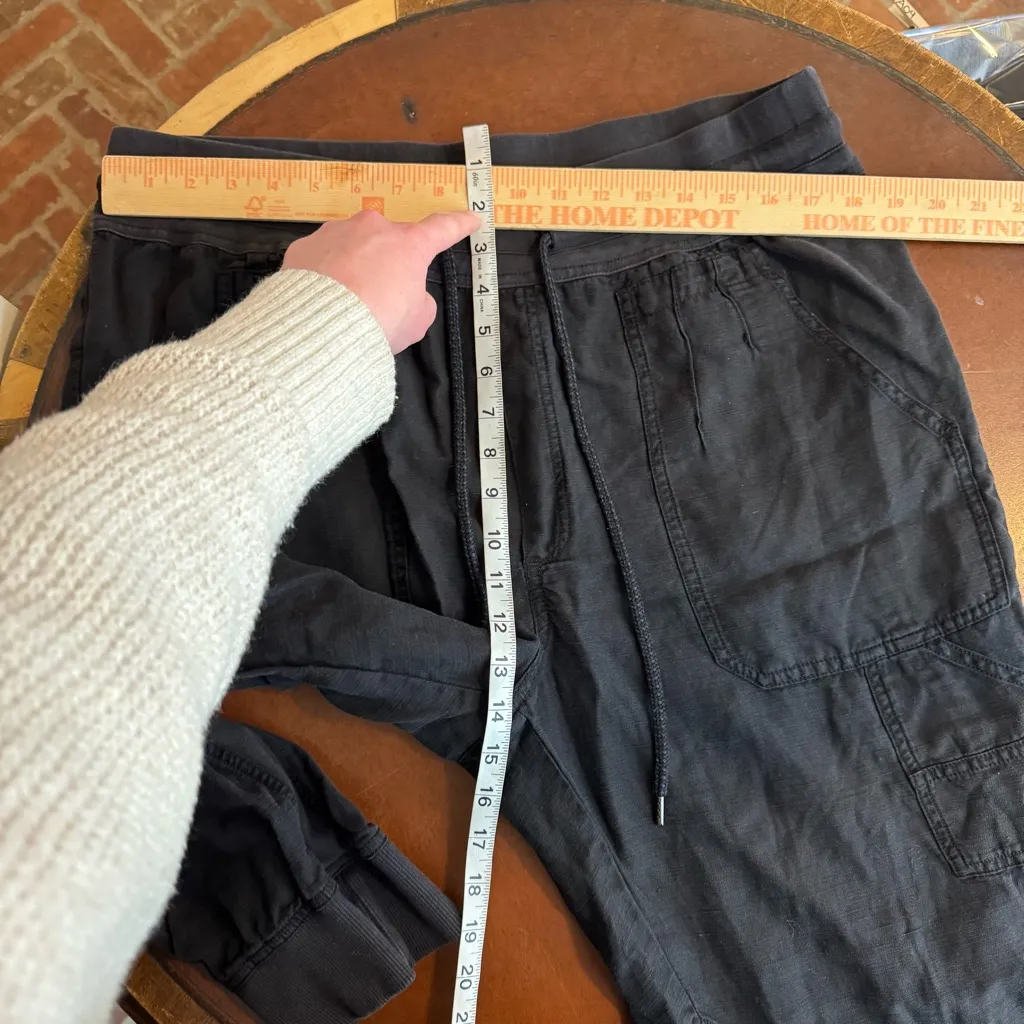 Anthropologie The Nomad High Rise Joggers Pants Black Size XL Gorpcore earthy - Image 8