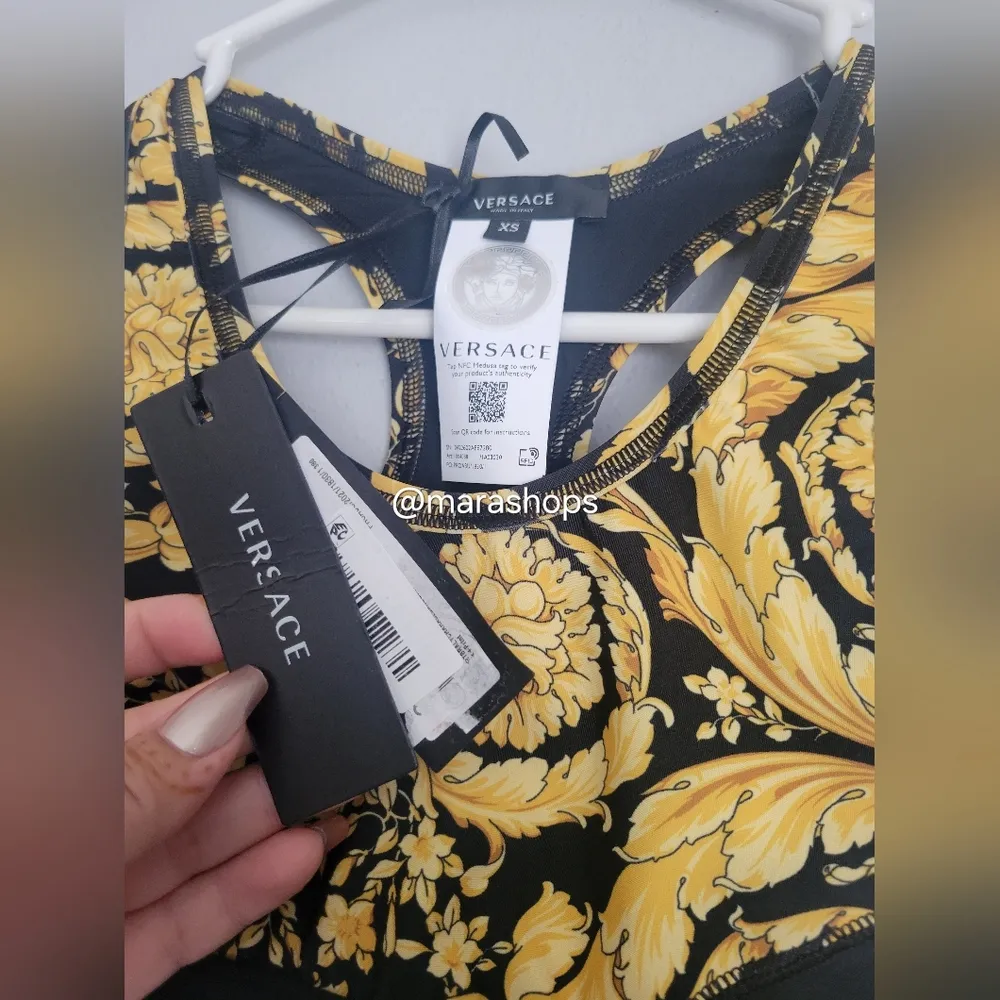 Versace Barocco Print Sports Bra - Image 5