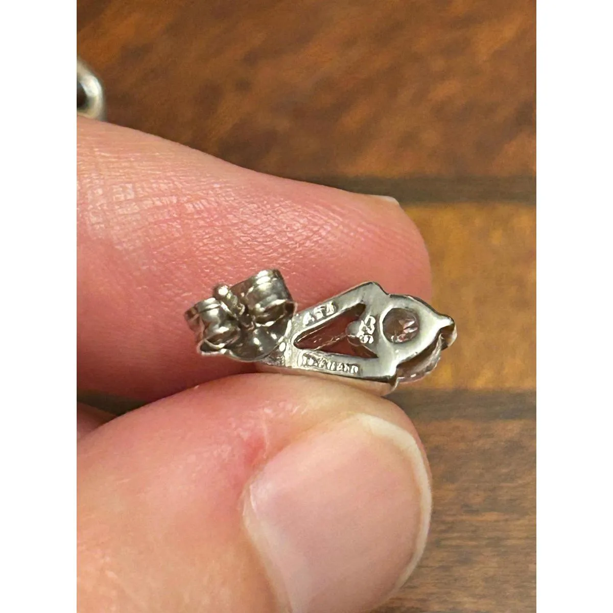 925 sterling silver earrings stuff g35 2.02g - Image 5