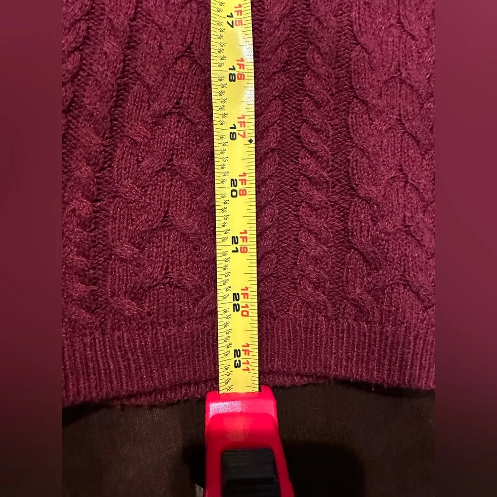 American Eagles Outfitters Red knitted Long Sheer Sleeves Sweater SZ S Good Cond - Image 11