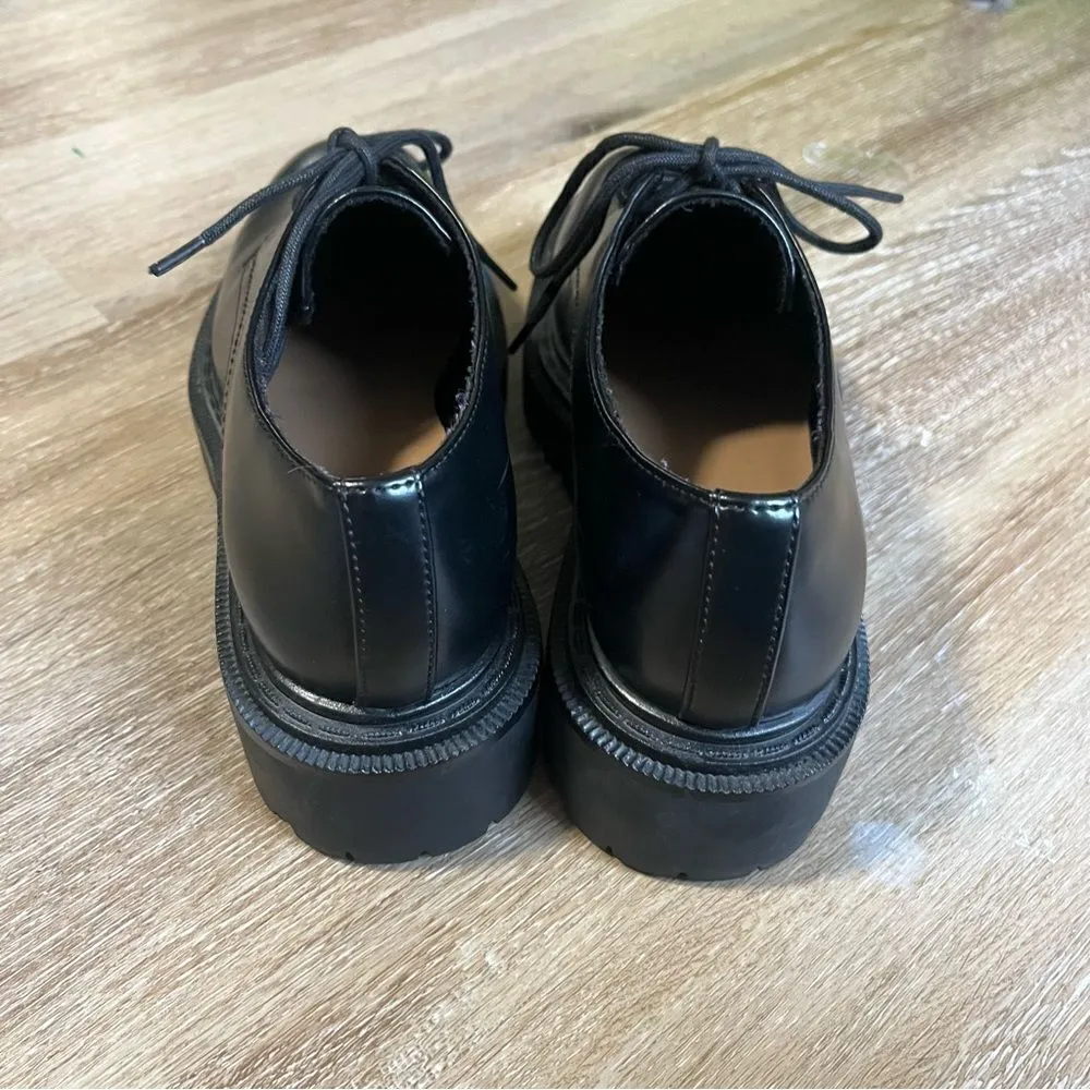 H&M Platform Lace-Up Loafers Black - Image 3