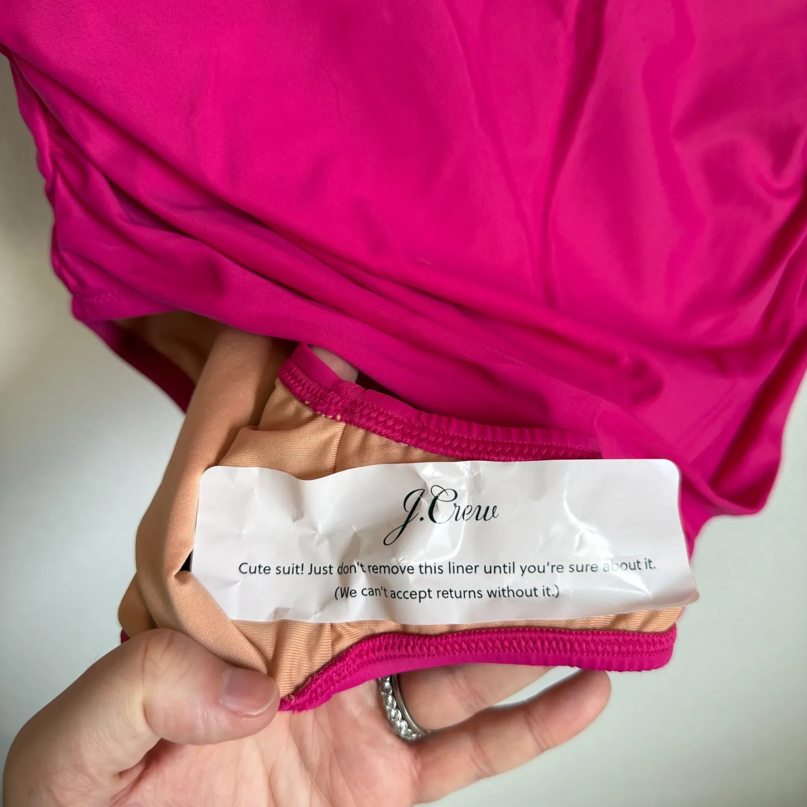 NWT J. Crew Ruched Ruffle One-piece Swimsuit in Fuchsia Pink BP222 Plus Size 22 - Image 5