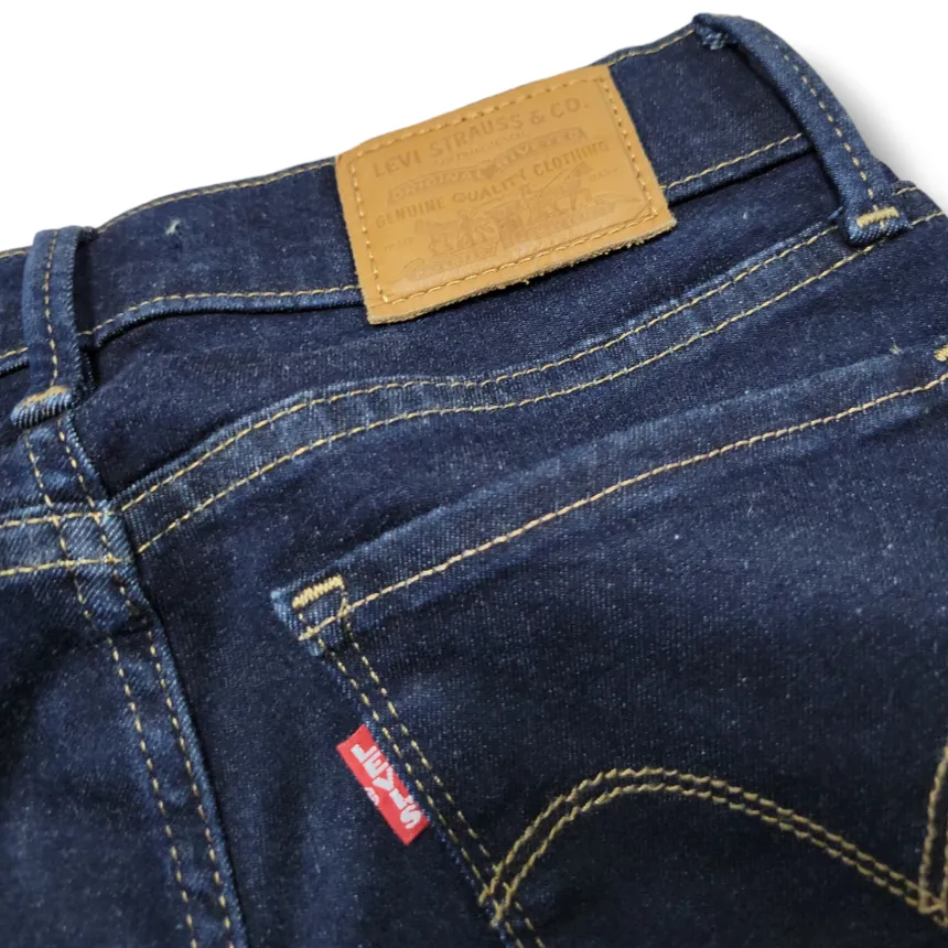 Levi's Jeans Size 26 W24"xL30" Levi's 710 Super Skinny Jeans Stretch Blue Denim Pants - Image 6