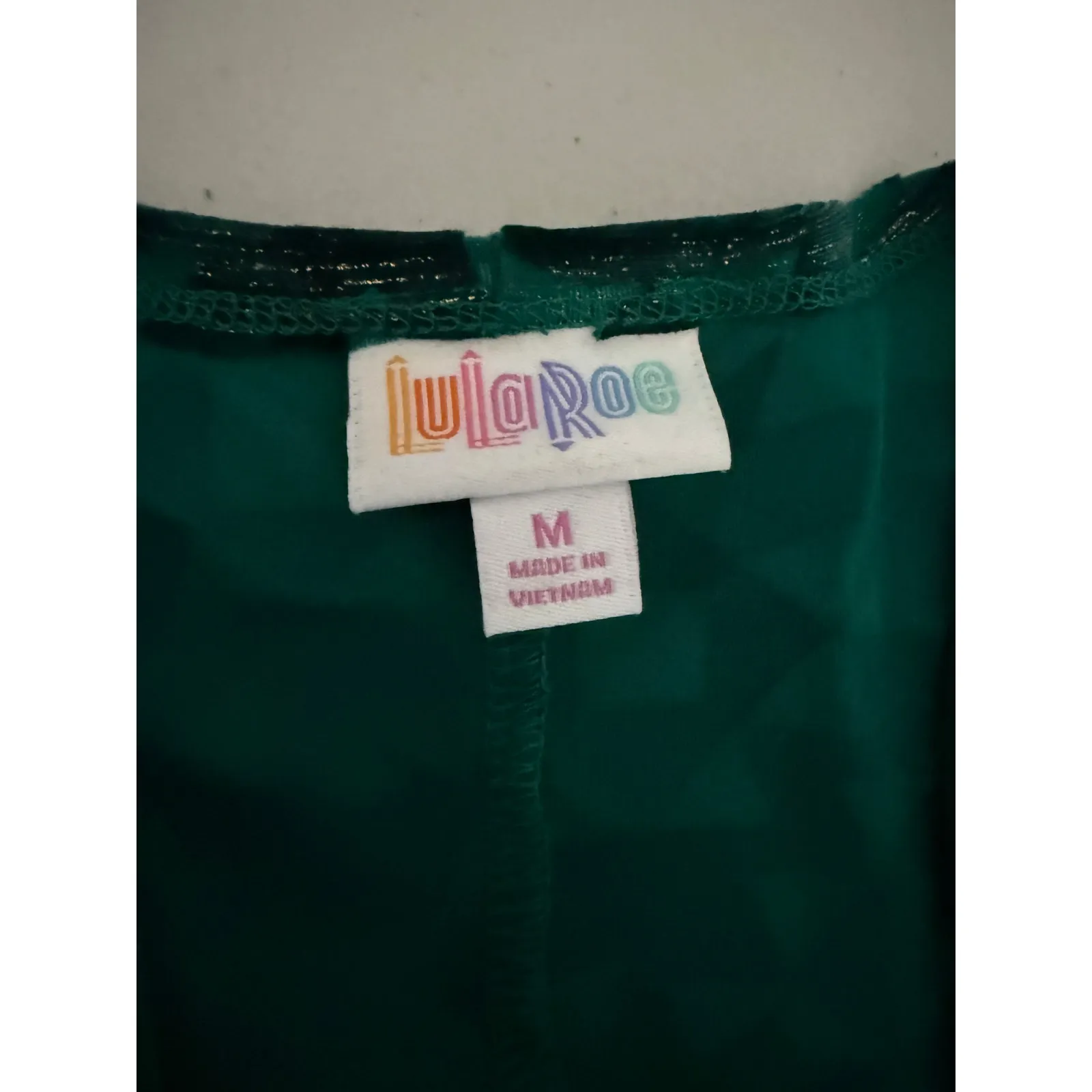 Women's Green Gold Black Velvet Burn-out Geometric Sleeveless Duster Holiday M - Image 4