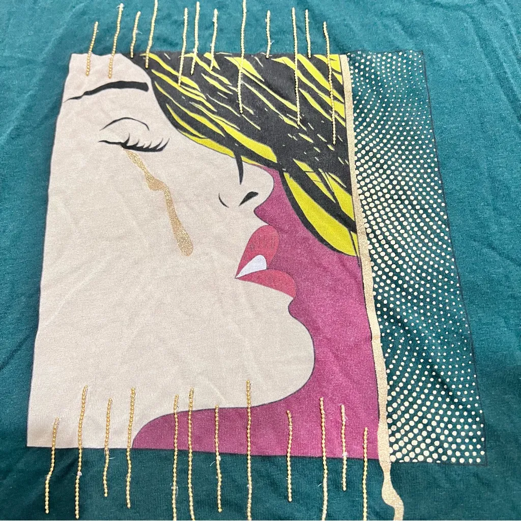 Guess Lovesick Girl Embroidered Graphic T-Shirt : :Box 0011::A - Image 9