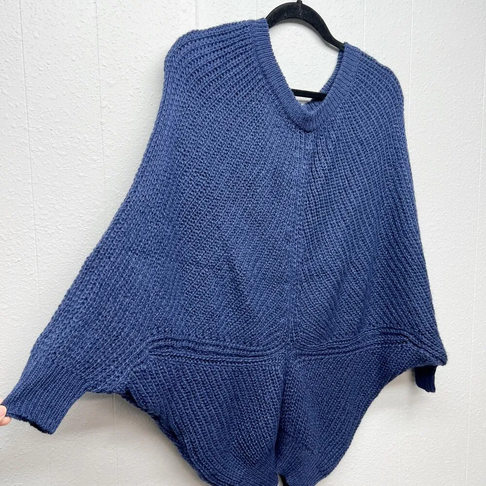 Vertigo Ribbed Balloon Sweater Womens Small Lightweight Warm Cozy Long Length - Image 5