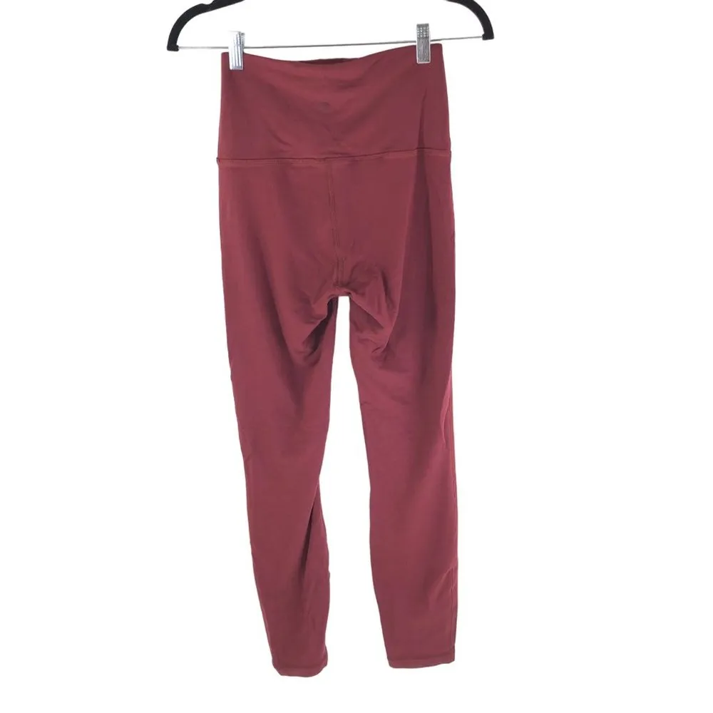 Lululemon  Womens Wunder Lounge Super-High-Rise Tight 28" Red Merlot 4 - Image 2