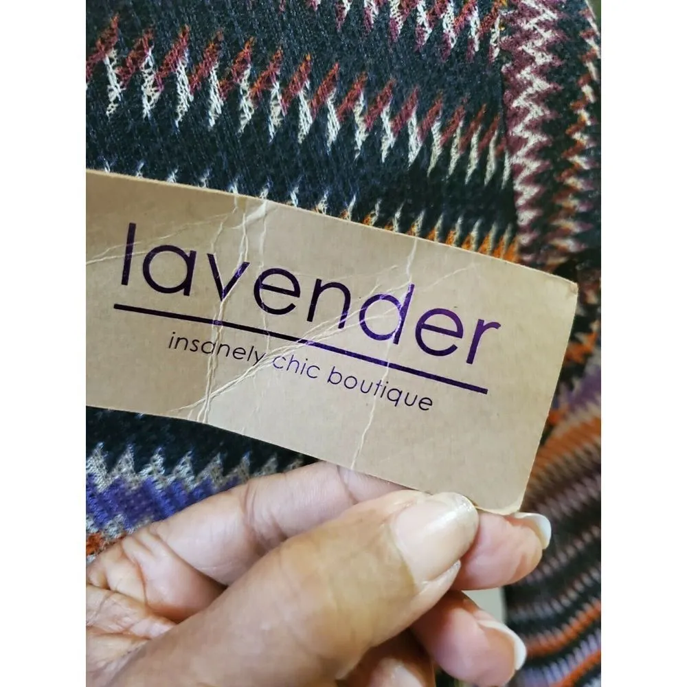 NWT Noble U Women Chevron Casual Dress S - Image 6