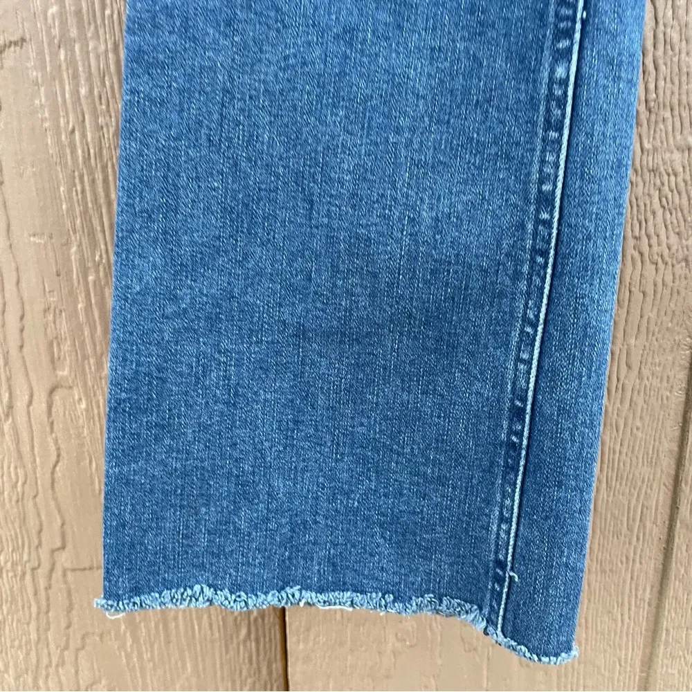 J Jill Womens Jeans Blue Denim Kick Flare Ankle Minor Distressing Stretch 4 - Image 11