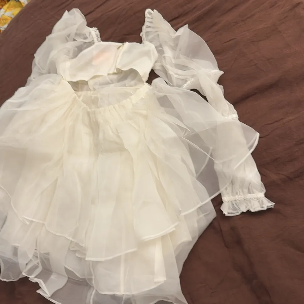 NWT SELKIE The Silk Gauze Ivory Moonlight Dress Size XXS - Image 10