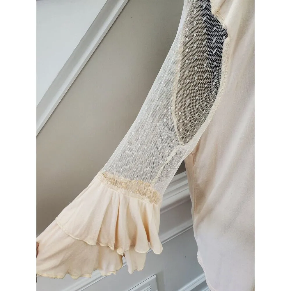 Southern Grace Women's Beige Long Sleeve Round Neck Pullover Top Blouse Size 2XL - Image 9