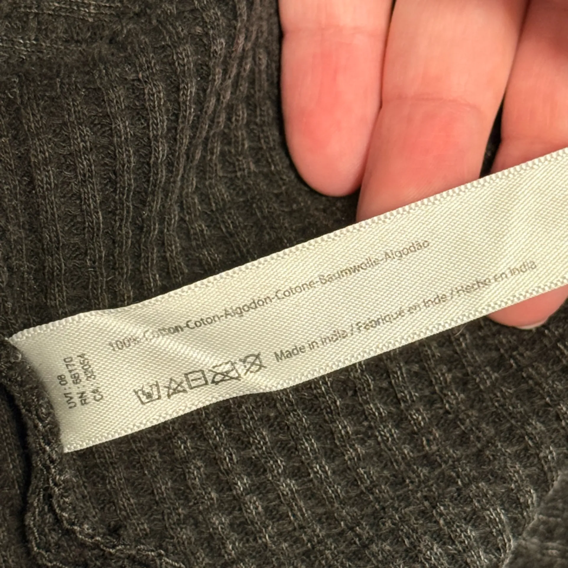 Free People FP One Interlaken Thermal Waffle Knit Cropped Top Size XS - Image 11