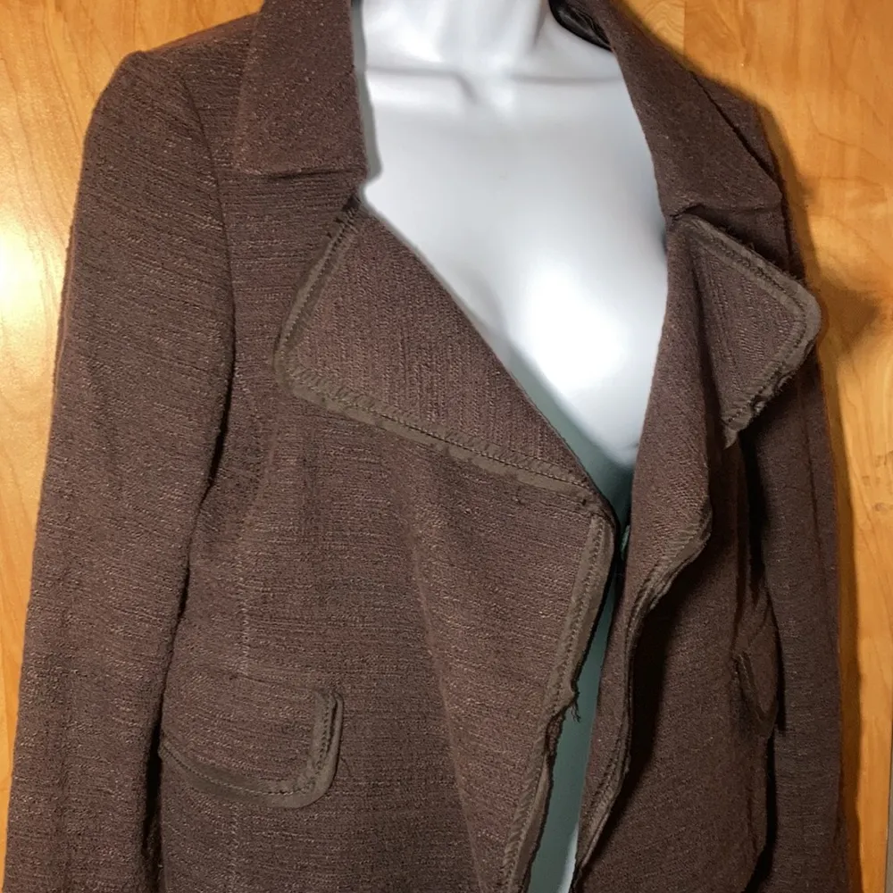 Brown Banana Republic Open Jacket Size 4 - Image 4