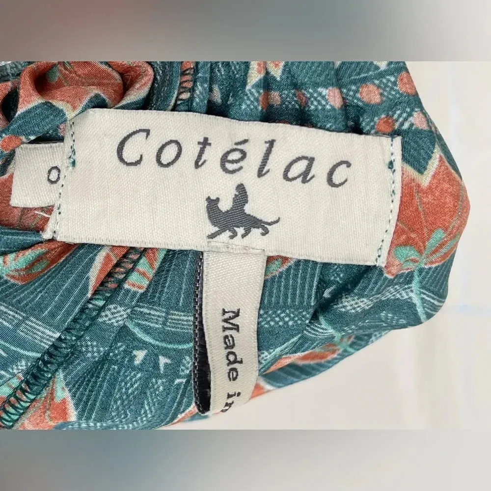 Cotélac Paris pleated skirt and top size 2 Green - Image 5