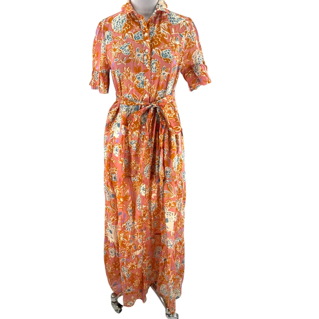 NWT Trovata Birds of paradise Martine maxi dress spiced dahlia Orange - Image 5
