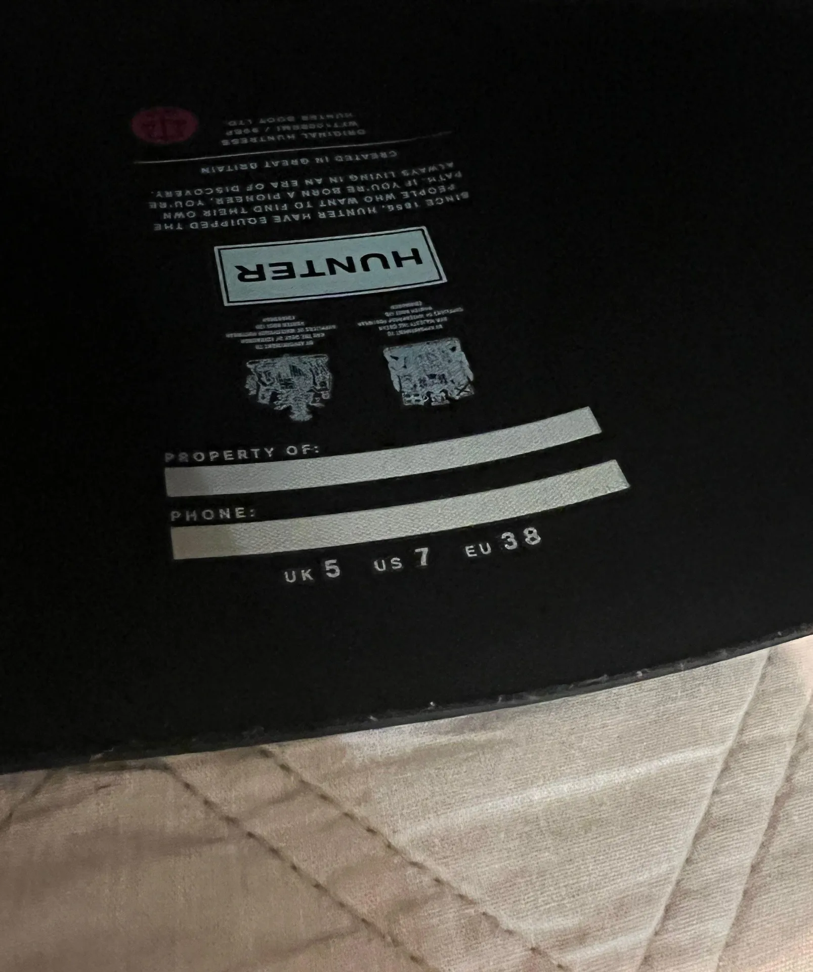 Hunter Black Rainboots - Image 3