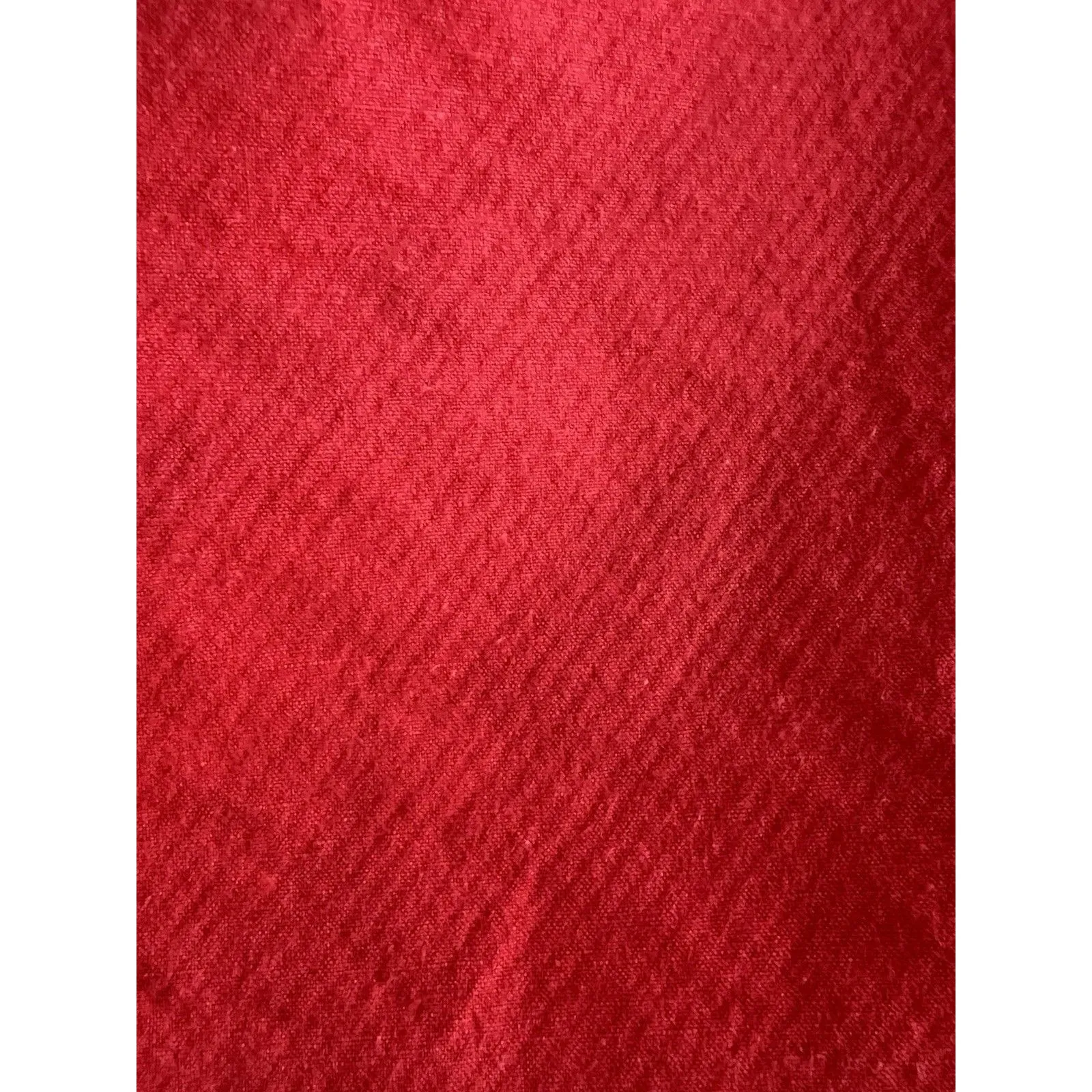 Cotton Linen Red Skirt Office Work Career - Image 4