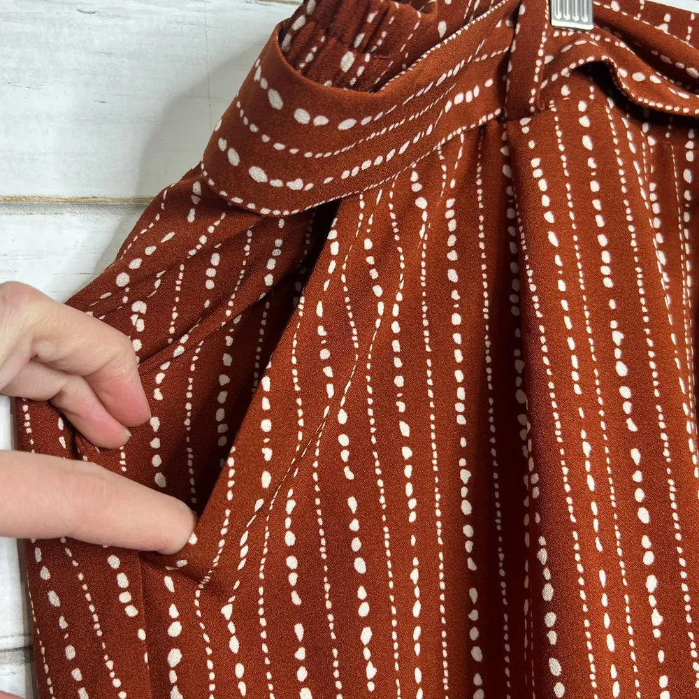 Torrid Pull On Taper Stretch Crepe Pants Burnt Orange Size 4X - Image 10