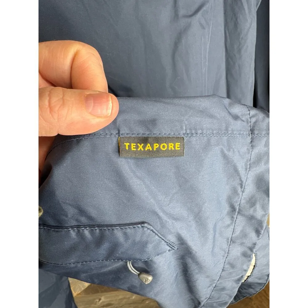 Jack Wolfskin Women's XL Texapore Hooded Rain Jacket Dark Blue Full Zip - Image 7