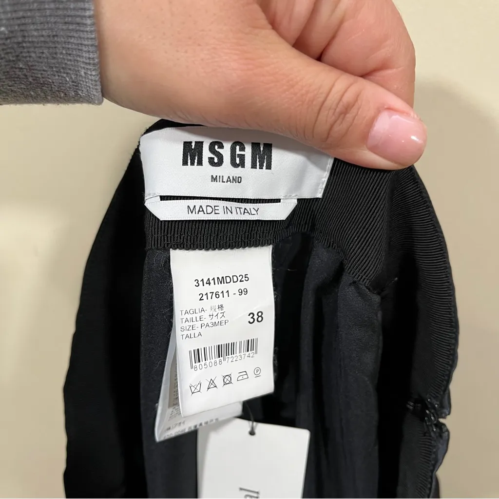 Msgm Milano Woman Maxi skirt Black Size 38 made in Italy A - Image 6