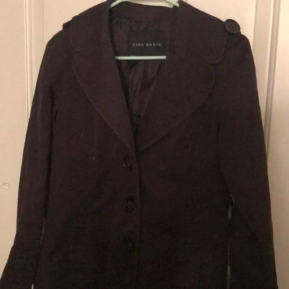 ZARA  Basic Dark purple lightweight jacket M - Image 5