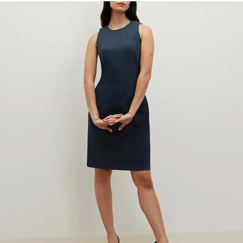 M.M.LaFleur Constance Everyday Twill Dress Navy Night Size 10 Career Sheath - Image 2