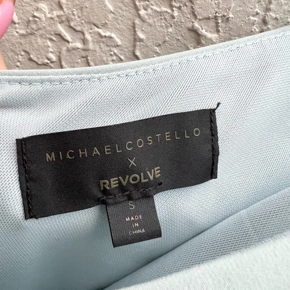 x Revolve Ava one shoulder dress in ice blue size Small - Image 10