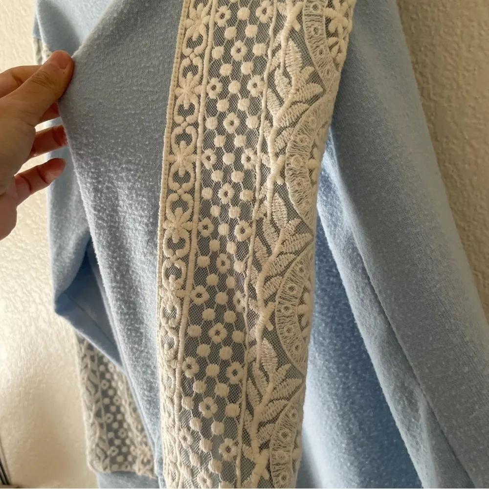 Flora Nikrooz Sweatshirt Pajama top Blue. - Image 6