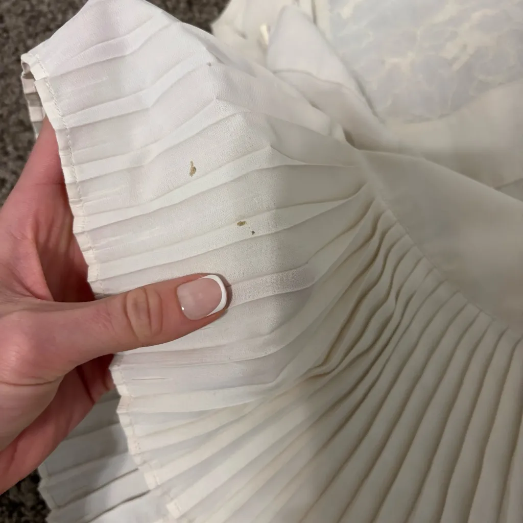 Vintage Y2K American Eagle Embroidered Babydoll Pleated Tank Top - Image 5