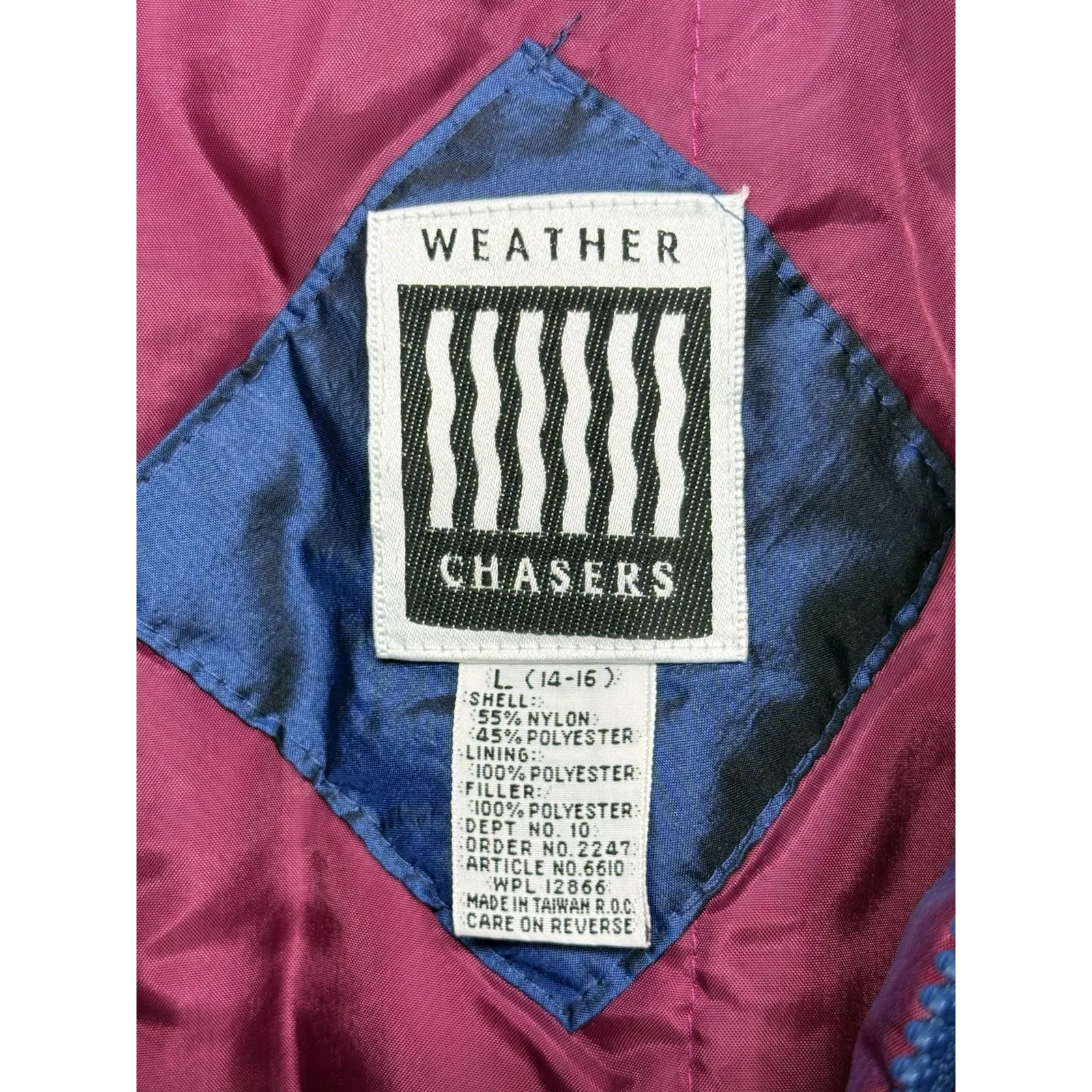 Vtg Weather Chasers Womens LARGE (14 - Image 5