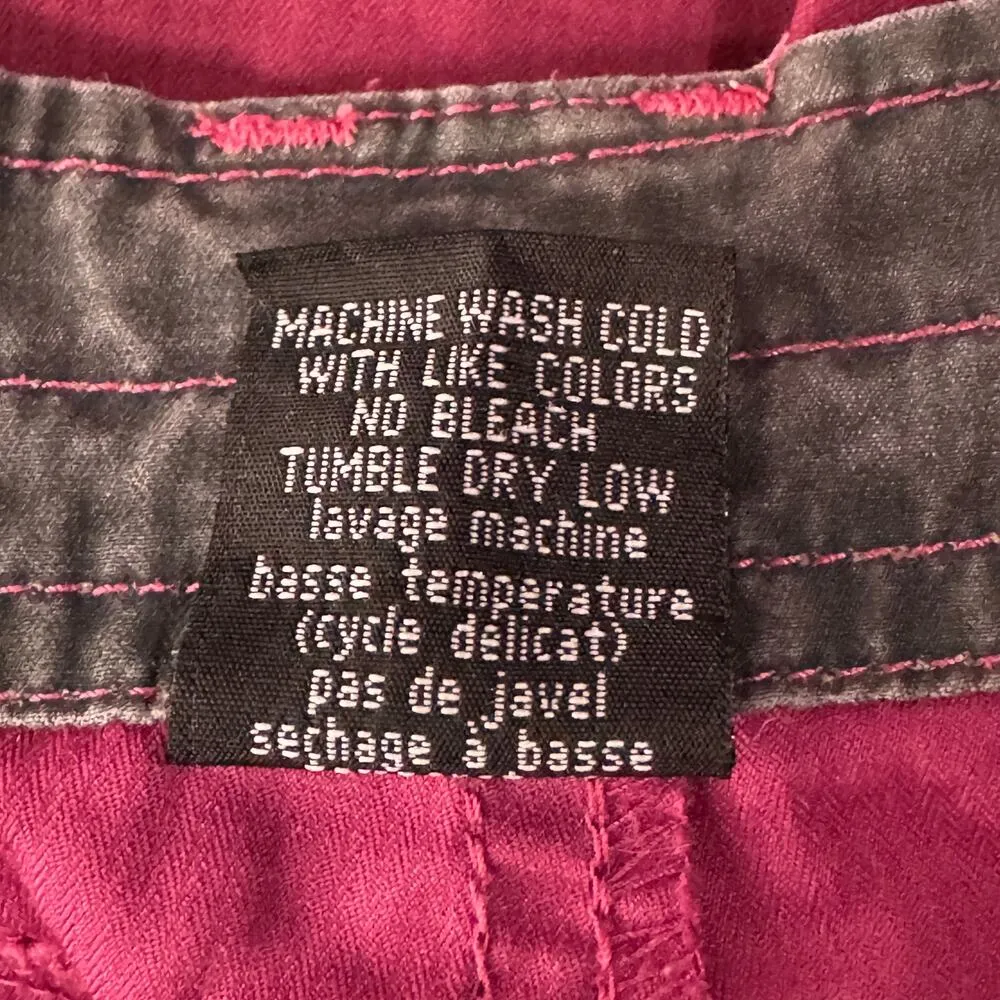 Kuhl SZ 6 Capris Skimmers Floral Pockets Low-Rise Zip-Fly Lightweight Burgundy - Image 8