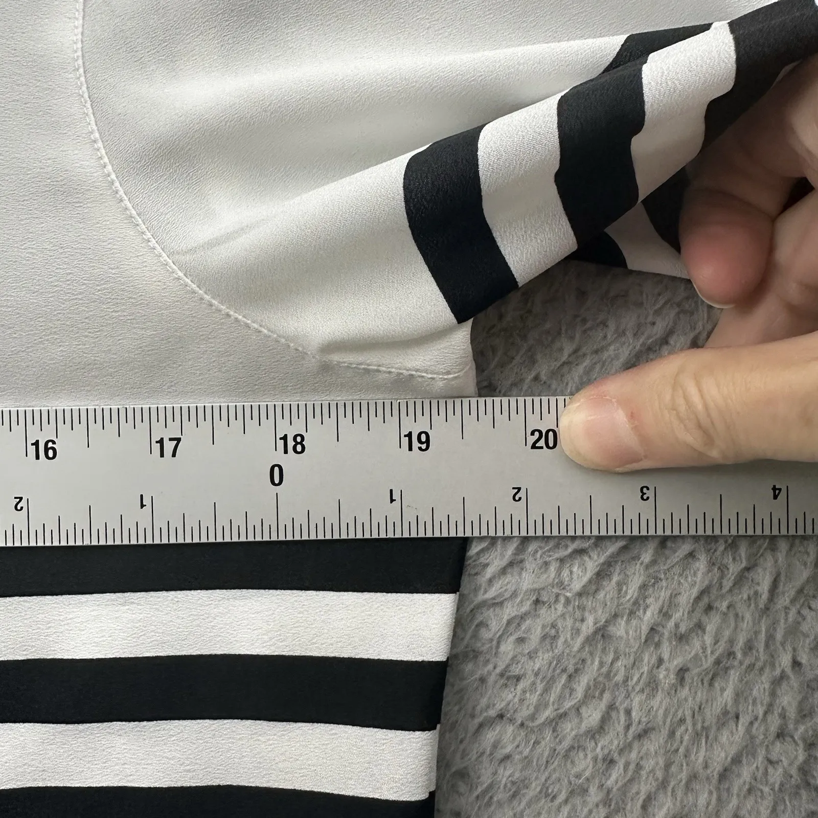 Multiples‎ Popover Roll Tab Tunic Top Blouse Boho Striped Women's Petite Small - Image 6