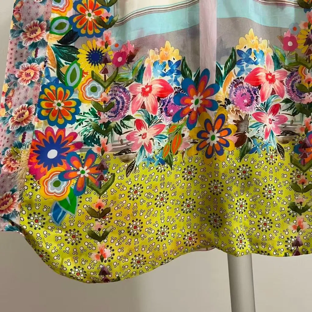 NWOT Johnny Was Tabitha Top Tank Reversible Butterflies Flowers Botanical Sz S - Image 10