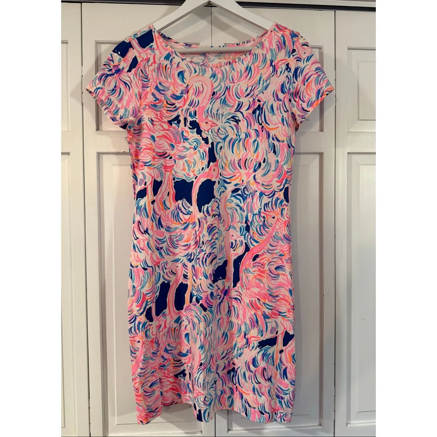 Lilly Pulitzer Marlowe pelican pink head in the sand print dress size small - Image 3