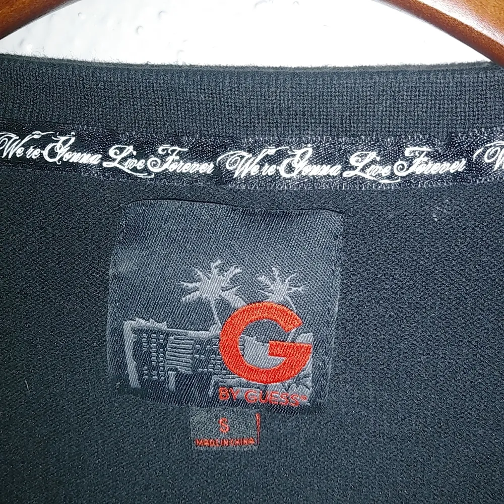 Guess S Black Thin Crystal Button Cardigan Sweater - Image 8