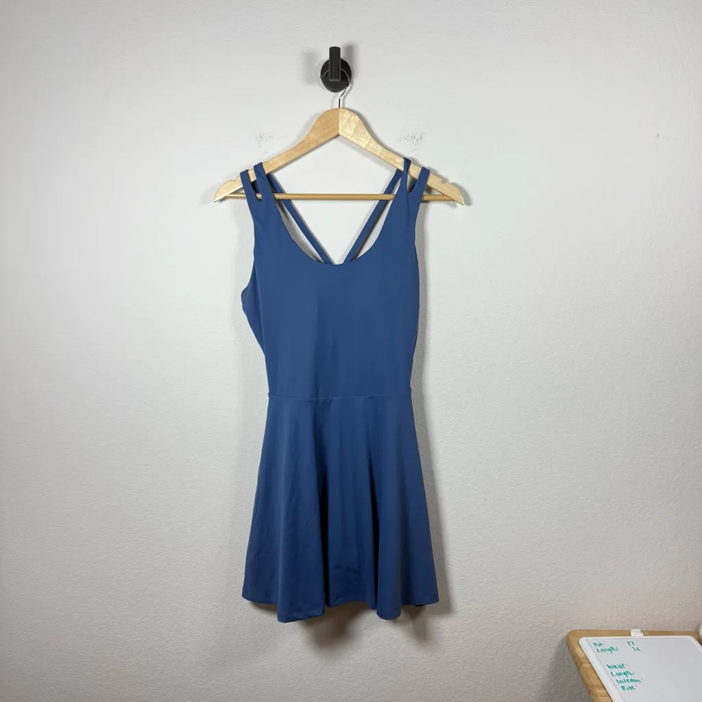 Fabletics Women’s Boost Performance Mini Dress in Indigo Blue Size L - Image 9