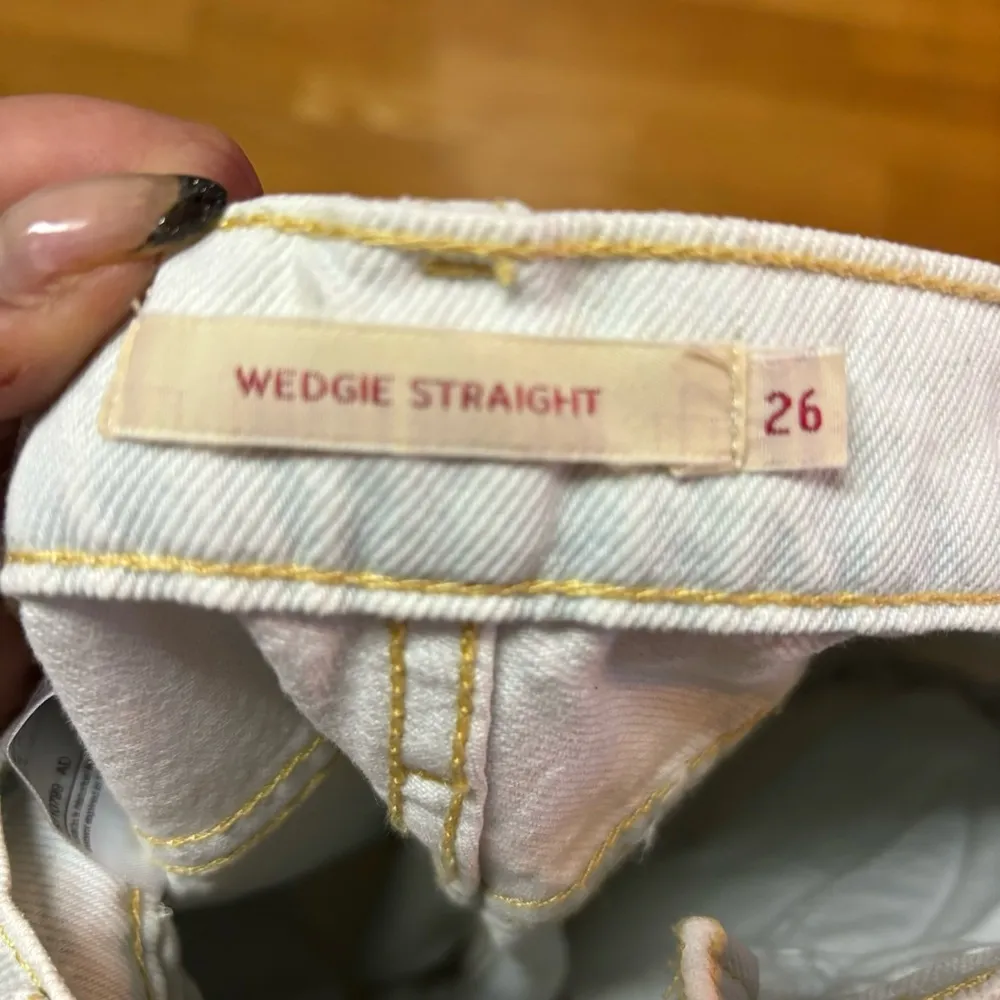 Levi’s Premium Button Fly Wedgie Straight Coastal Cowgirl Western Cheeky Boho J… - Image 10