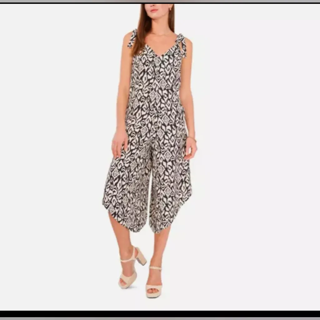 Vince Camuto Women’s Floral Print V Neck Sleeveless Wide Leg Jumpsuit‎ XS NWT - Image 9