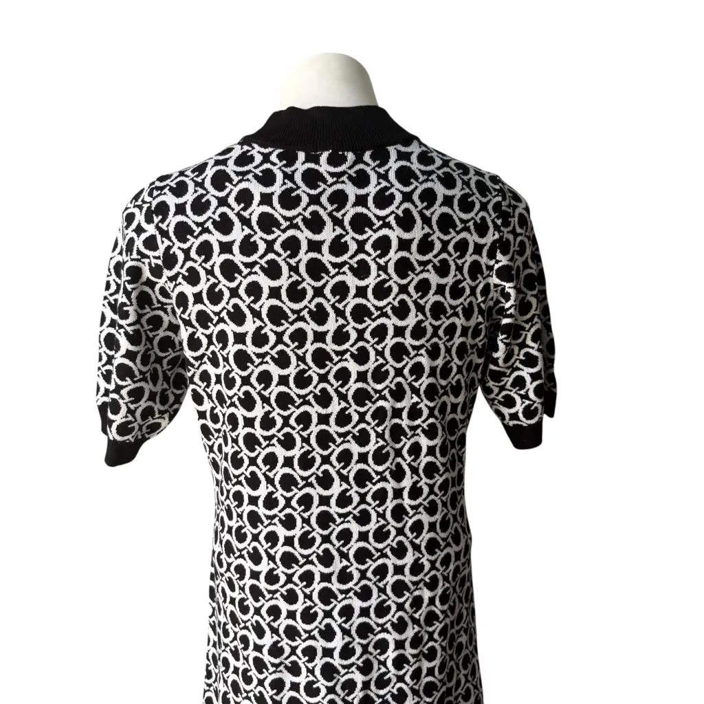 NWT, Guess Lamia 4G Logo Short Sleeve Mock Turtleneck Sweater Dress, Sz XL - Image 8