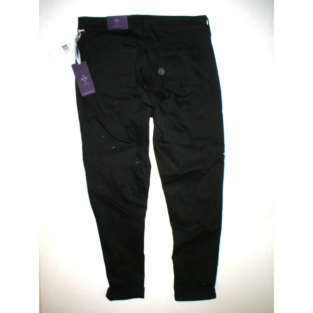 NWT $110 New NYDJ Womens 4 Not Your Daughters Jeans USA Ankle Black Skinny - Image 5