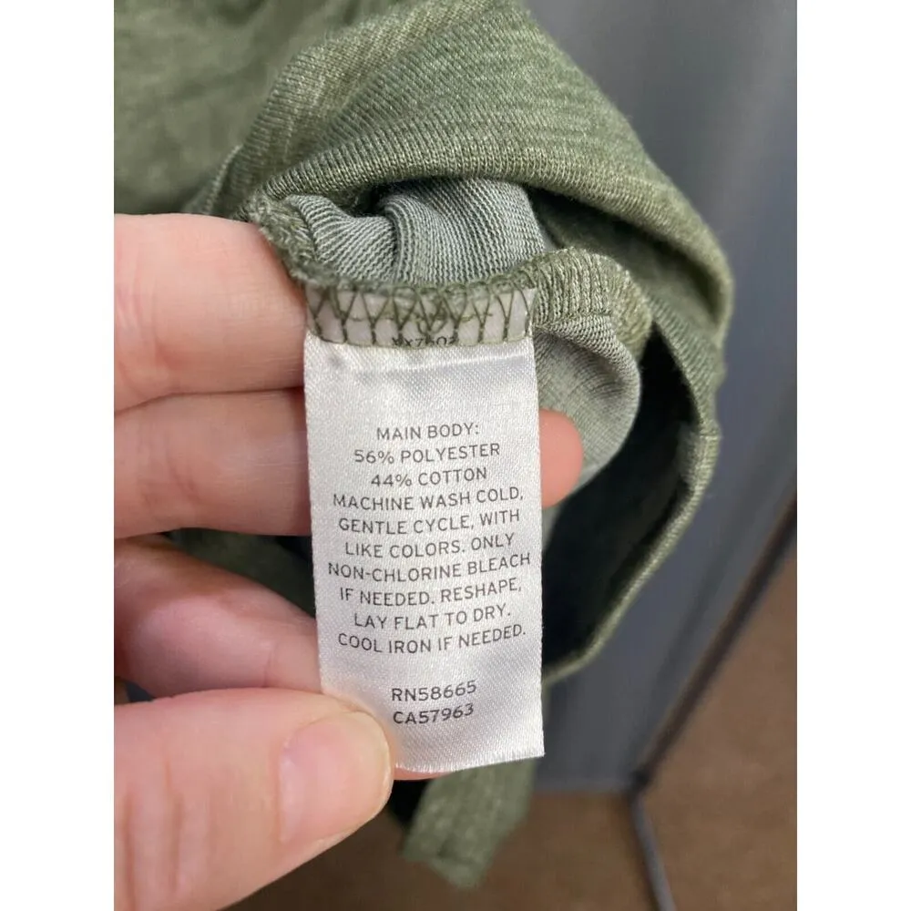 Treasure & Bond Shift Dress Womens Small Green Sleeveless Boat Neck Hipster B47 - Image 3