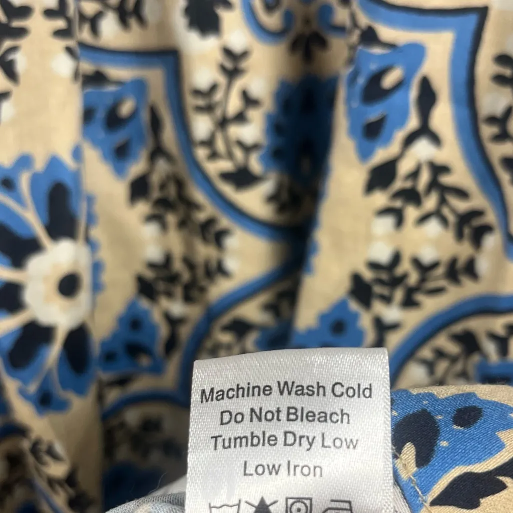 Tuckernuck Golden Medallion Crawford Dress blue and khaki size Small - Image 7