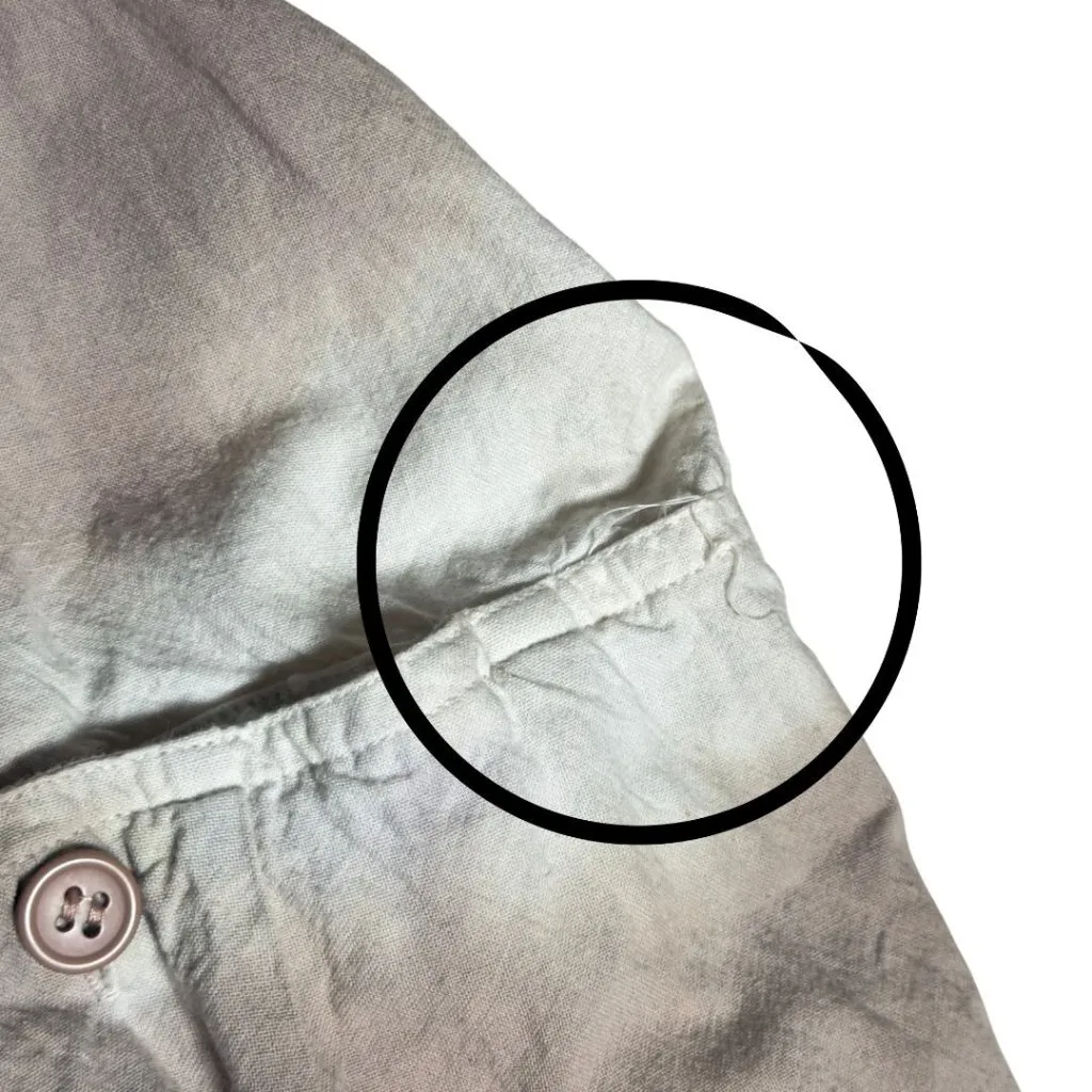 Vintage 80s Brown and White Tie Dye Woman's Button Up Jumpsuit Large Lagenlook - Image 11