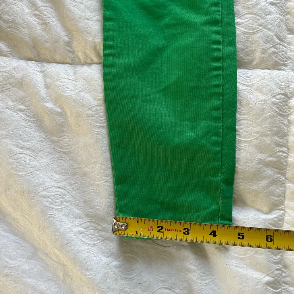 Women’s skinny mini green GAP pants size 00 - Image 4