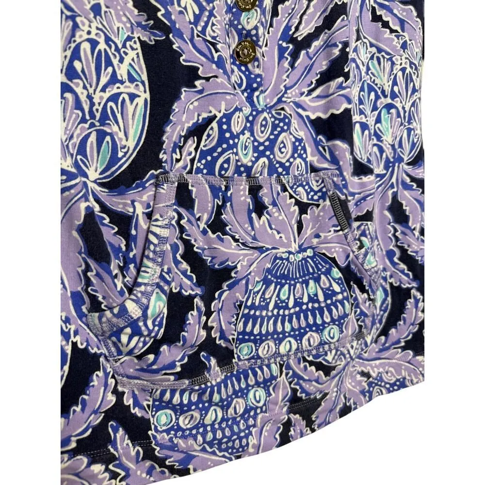 Lilly Pulitzer Captain Popover Coco Safari Lilac Verbena Sweatshirt Sz. S - Image 3