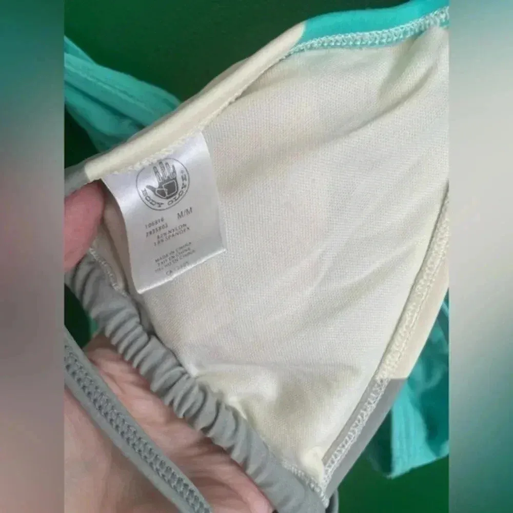 Body Glove String Bikini Set Top &‎ Bottom Size M Medium COLOR BLOCK! - Image 4